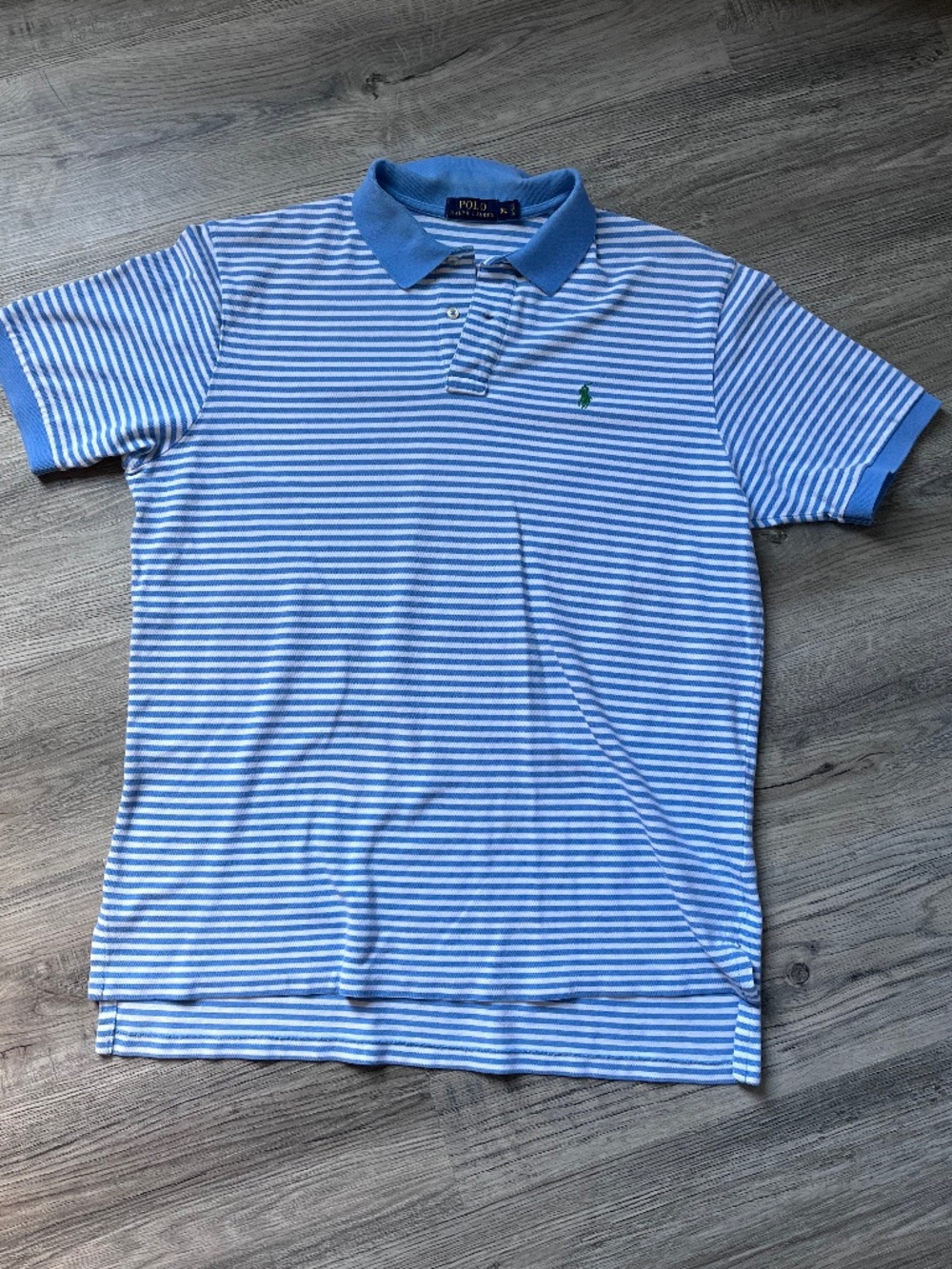 Men's Short Sleeve Ralph Lauren Casual Polo T-Shirt Size XL Striped